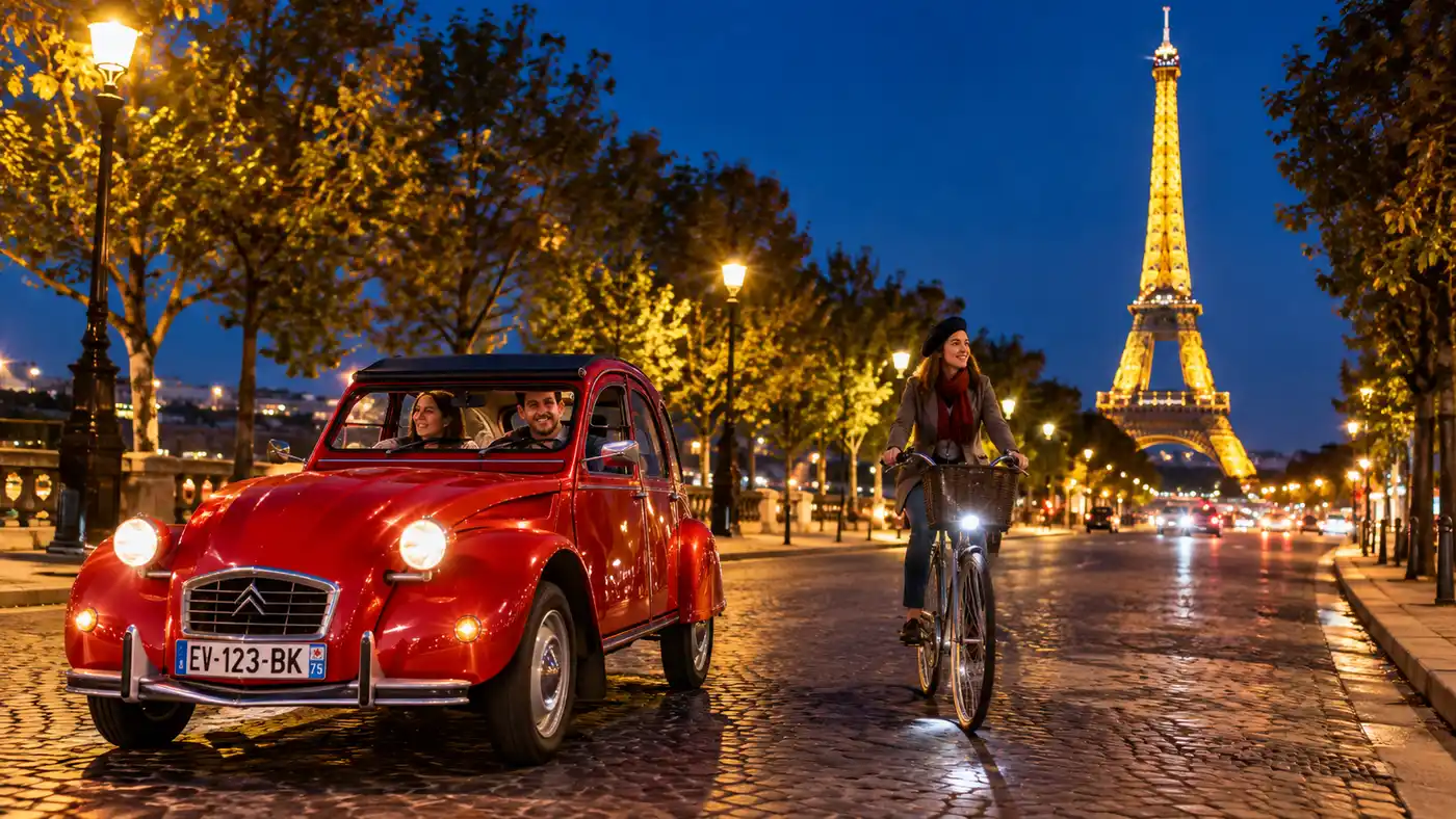 Unique Paris Night Tours: 2CV, Private, and Bike Rides
